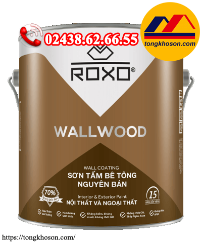 Sơn giả gỗ dùng cho bê tông Roxo Wall Wood