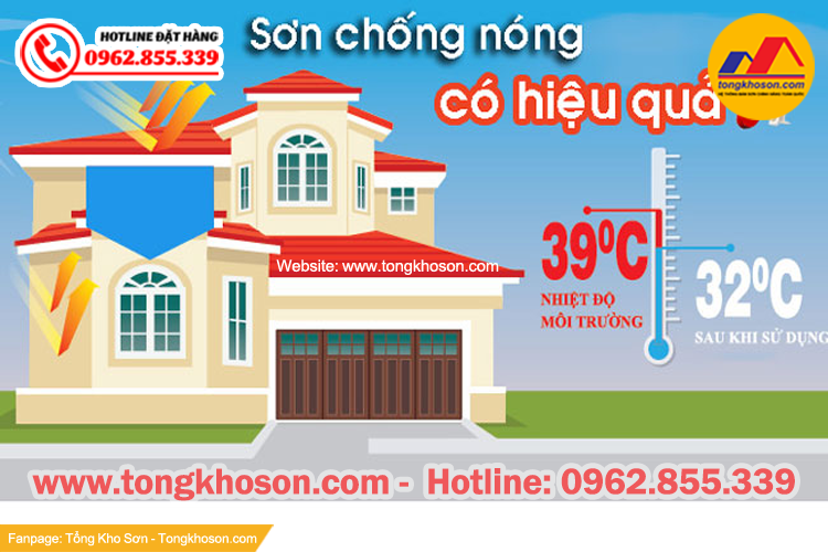 Ưu điểm sơn chống nóng 