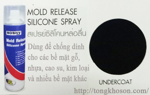 Bảng màu dầu xịt tách khuôn bosny