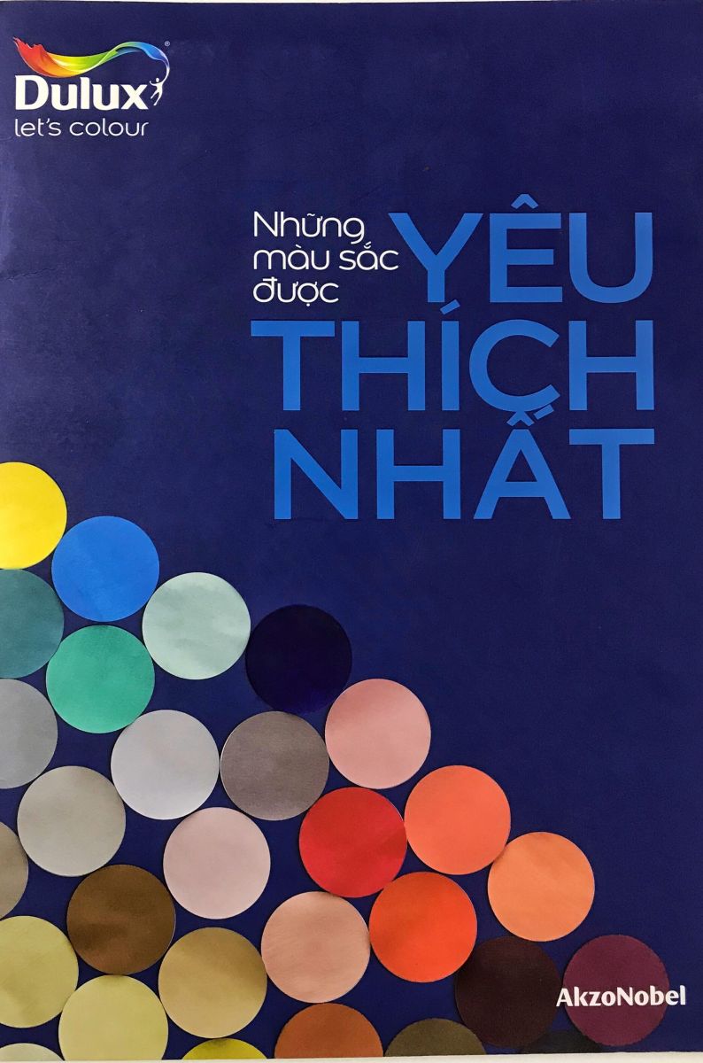 bảng màu sơn dulux yêu thích bìa xanh
