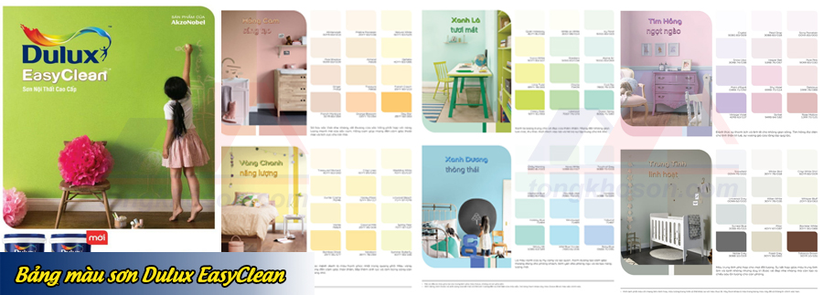 Bảng màu sơn Dulux EasyClean