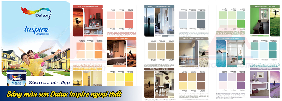 Bảng màu sơn Dulux ngoại thất
