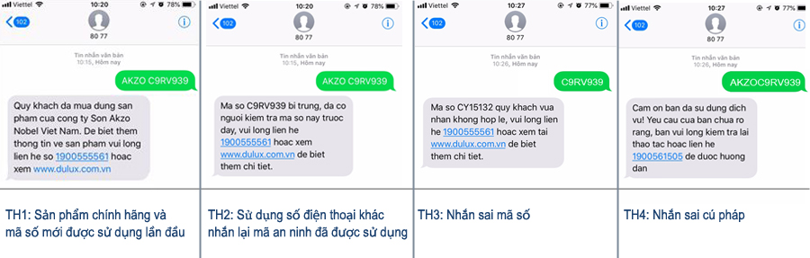 các trường hợp tin nhắn có thể xảy ra các trường hợp tin nhắn có thể xảy ra