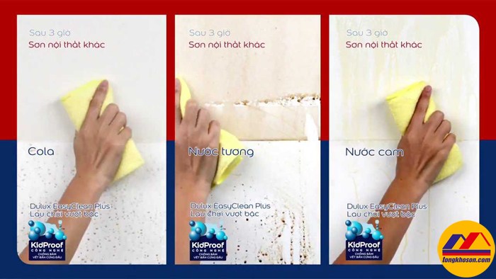 Sơn Dulux EasyClean Plus lau chùi vượt bậc