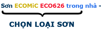 Chọn loại sơn Ecomix