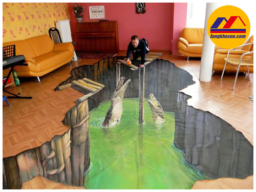 Mẫu sàn Epoxy 3D sô 1 Mẫu sàn Epoxy 3D sô 1