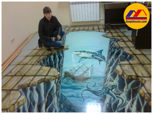 Mẫu sàn Epoxy 3D số 12 Mẫu sàn Epoxy 3D số 12