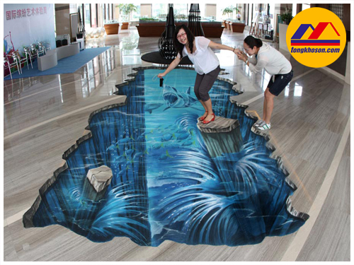 Mẫu sàn Epoxy 3D số 6 Mẫu sàn Epoxy 3D số 6