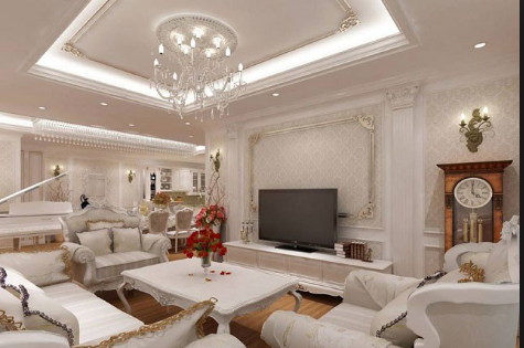 Gia chủ mệnh Mộc nên sử dụng phào chỉ màu trắng sẽ rất tốt