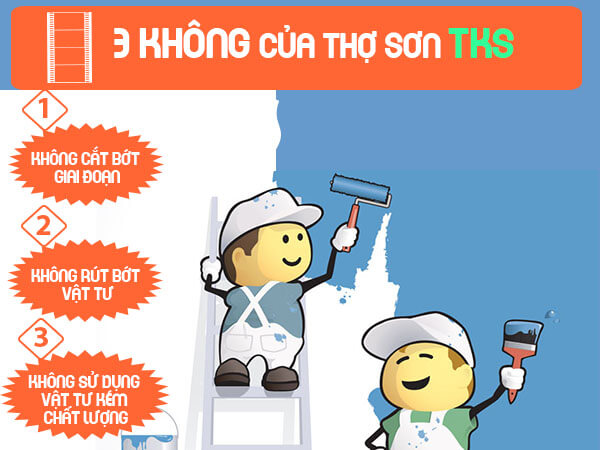 3 không của thợ sơn Tổng kho sơn