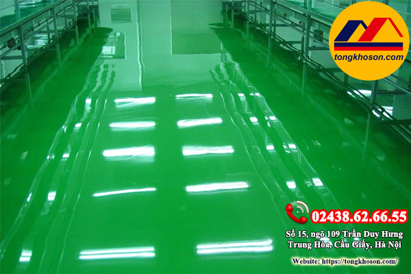 sơn epoxy sàn nhà xưởng