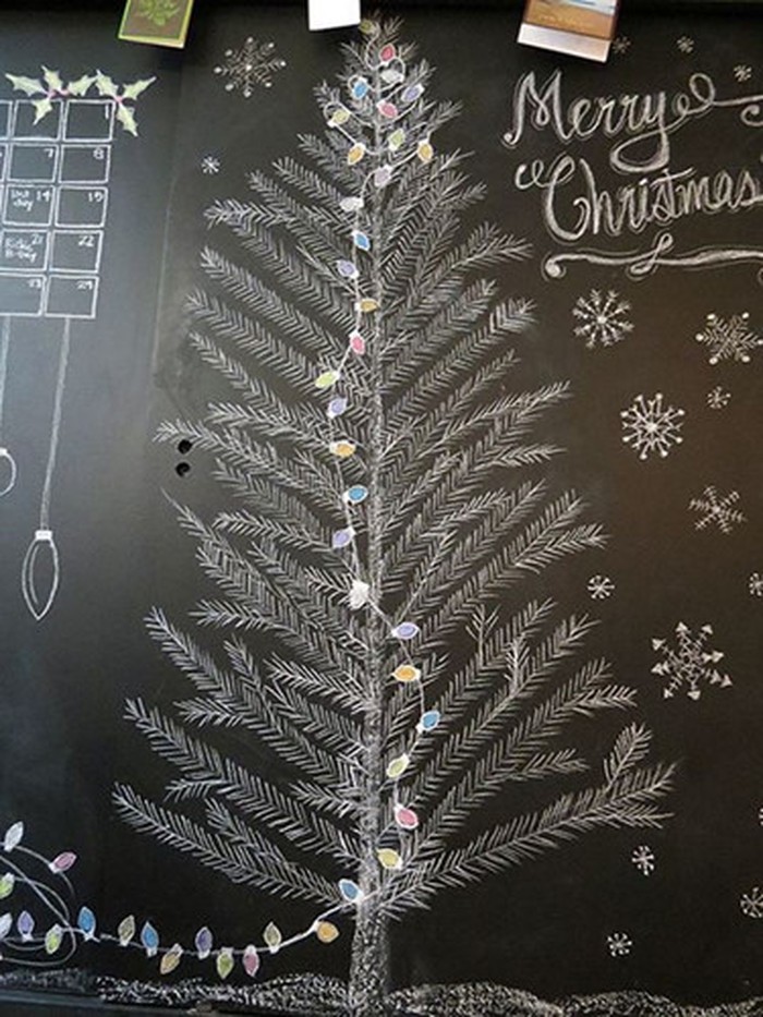 vẽ cây thông noel