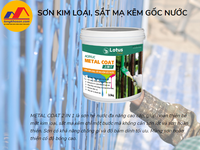Sơn kim loại đa năng Metal Coat 2 in 1