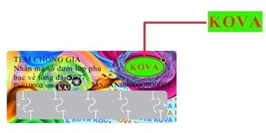 Nhận biết sơn Kova thật- giả