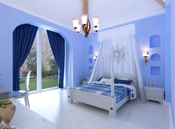 Trong cùng một căn phòng, việc phối hợp các sắc độ của màu xanh mang lại không gian cực kỳ thư giãn