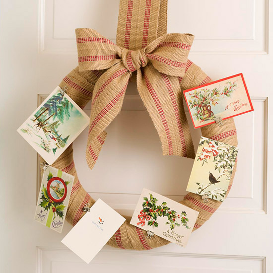 Trang trí với thiệp noel
