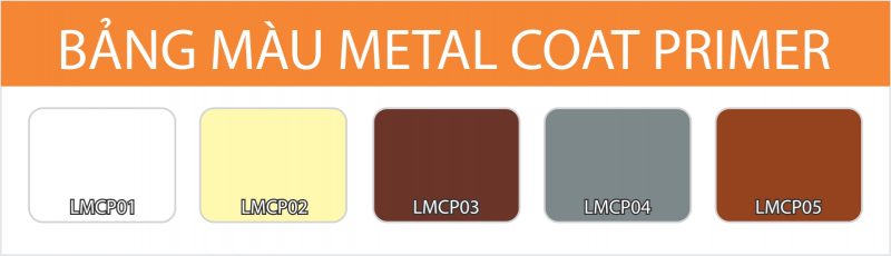 bảng màu sơn lót kim loại Metal Coat Primer