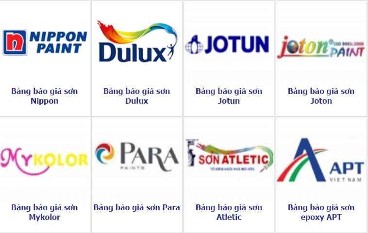Bảng giá sơn