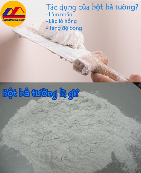 Tác dụng của bột bả tường trong thi công sơn