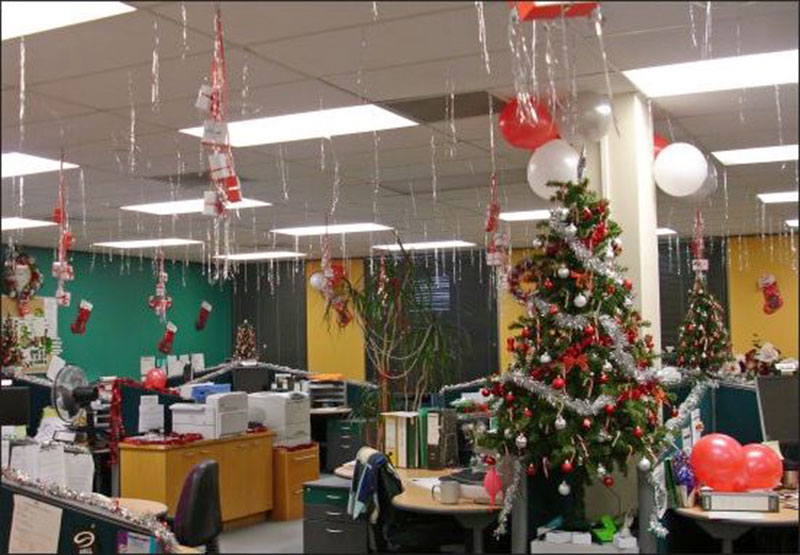 Cách trang trí Noel cho văn phòng