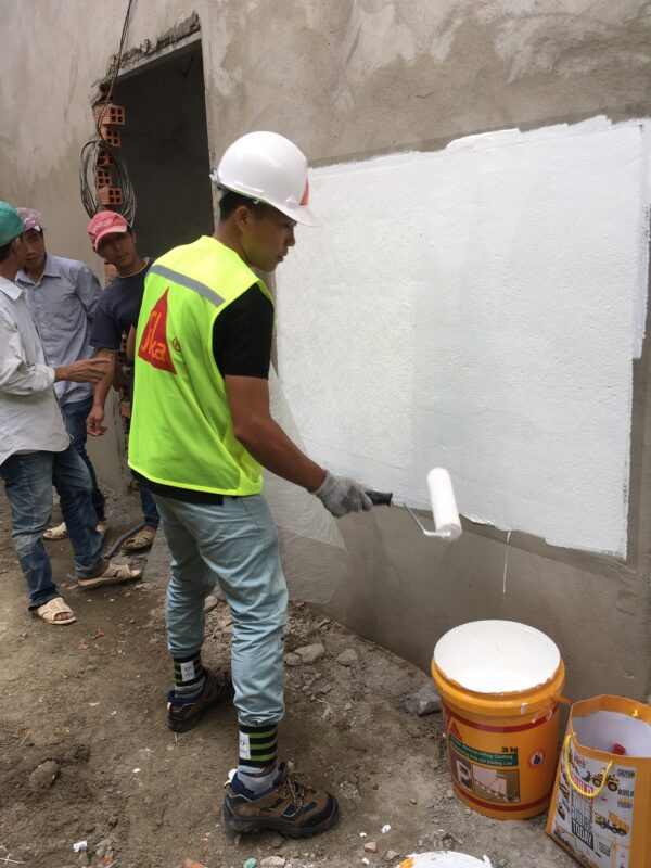 chống thấm tường bằng SIka Raintite