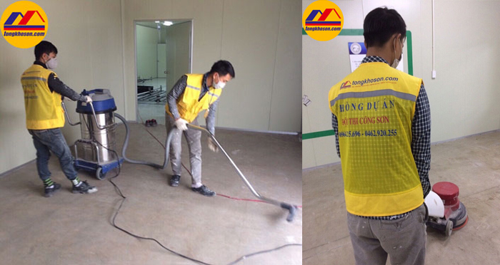 Chuẩn bị sàn trước khi thi công sơn Epoxy
