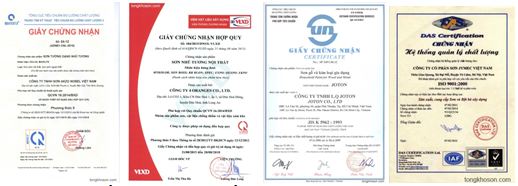 Chứng chỉ chất lượng sơn