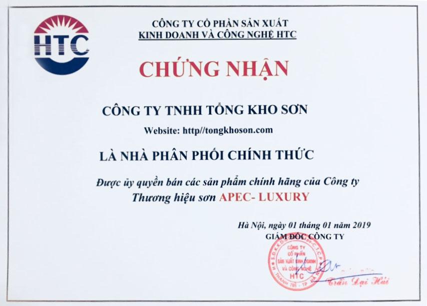 Chúng nhân tongkhoson.com là đại lý của aown Apec Luxury