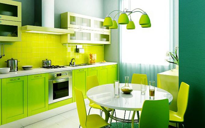 phòng bếp màu xanh lá không tốt cho người mệnh thổ