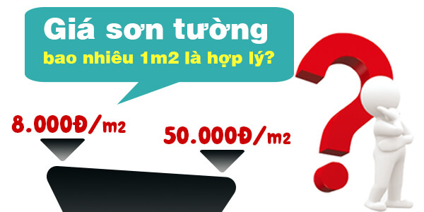 Giá sơn tường bao nhiêu 1m2 là hợp lý?