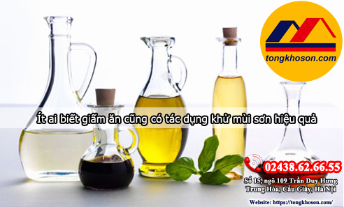 Khử mùi sơn bằng giấm ăn Khử mùi sơn bằng giấm ăn