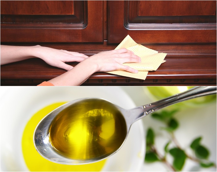 Làm sạch nhà bếp bằng dầu ăn
