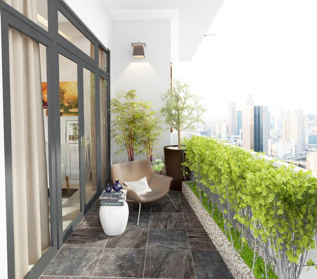 Sử dụng loggia có tác dụng giảm nhiệt