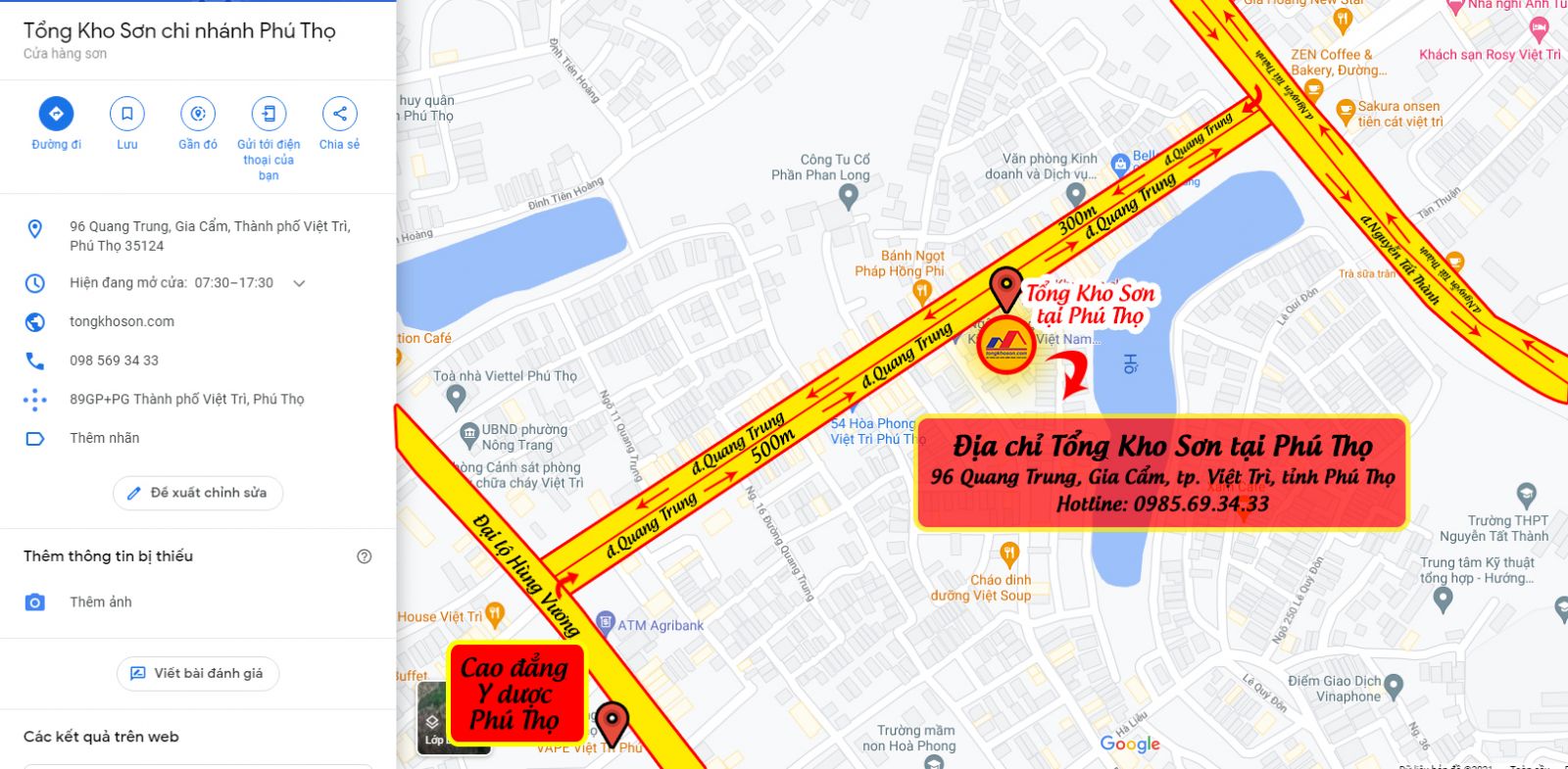 MAP- Tổng Kho Sơn Phú Thọ