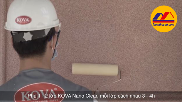 Sơn phủ bóng kova cho sơn giả đá Sơn phủ bóng kova cho sơn giả đá