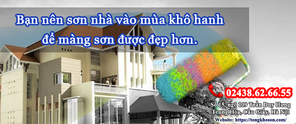 nên sơn nhà vào mùa nào