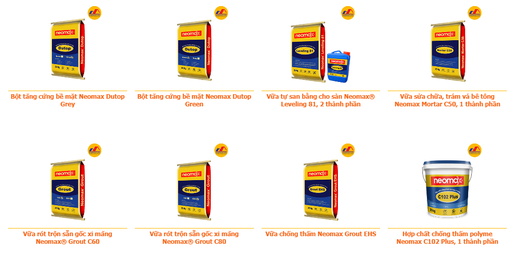 Sản phẩm sơn chống thấm Neomax
