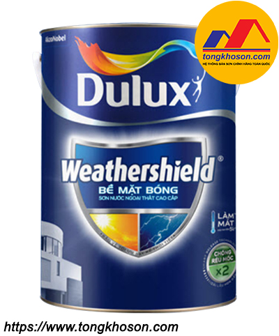 Sơn ngoại thất dulux WeatherShield bóng