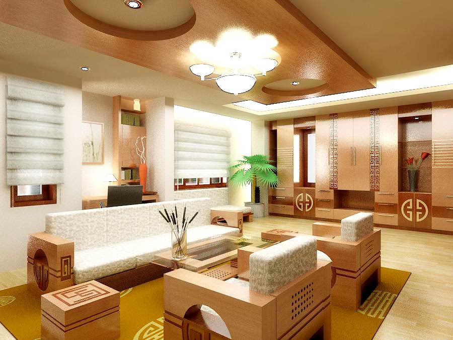 đồ nội thất hài hòa màu sơn