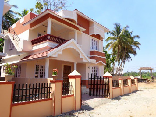 Phối màu cam đất và cà phê sữa