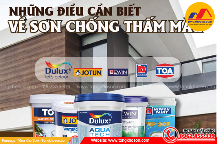 sơn chống thấm màu