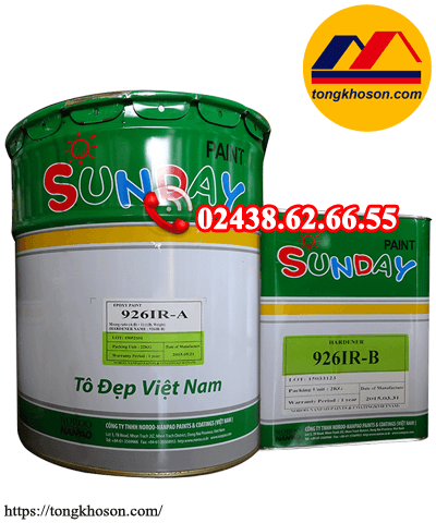Nên sử dụng sơn Epoxy hệ lăn hay hệ tự san phẳng? sơn Epoxy hệ lăn Sunday