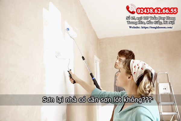 Sơn lại nhà có cần sơn lót không