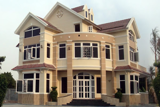 Sơn ngoại thất màu vàng nâu