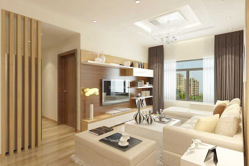 sơn nhà màu trắng kem tinh tế