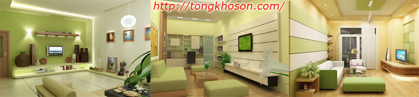 Sơn phòng ngủ màu xanh lá cốm