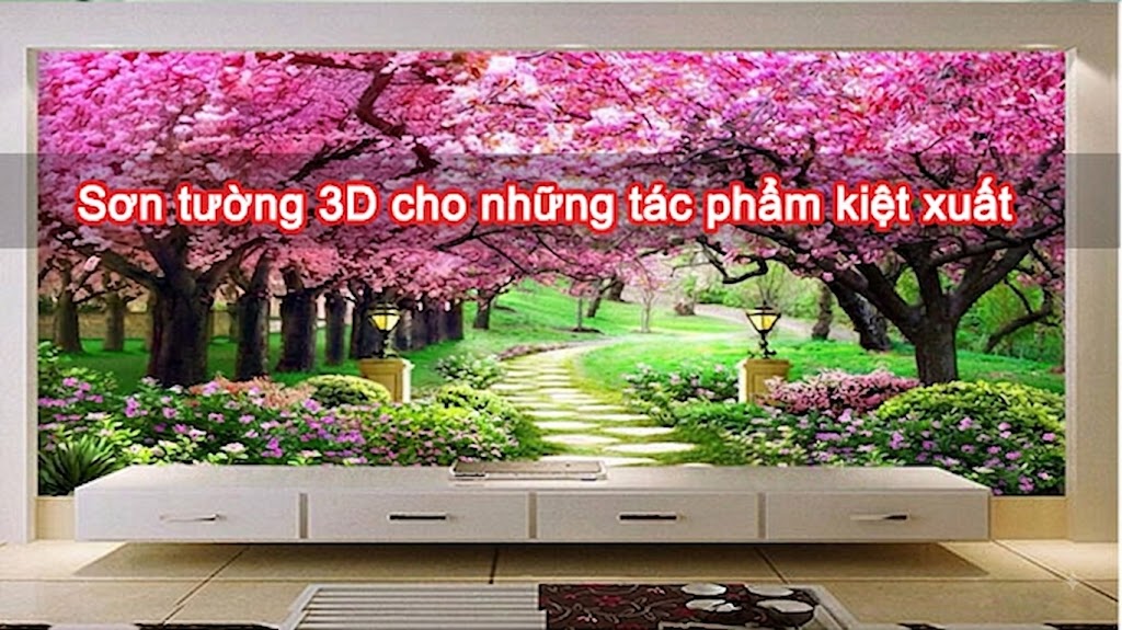 Sơn tường 3D cho những tác phẩm kiệt xuất
