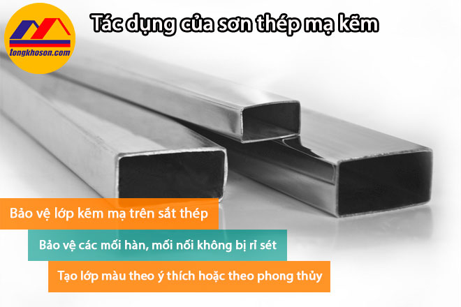 Tác dụng của sơn thép mạ kẽm Tác dụng của sơn thép mạ kẽm