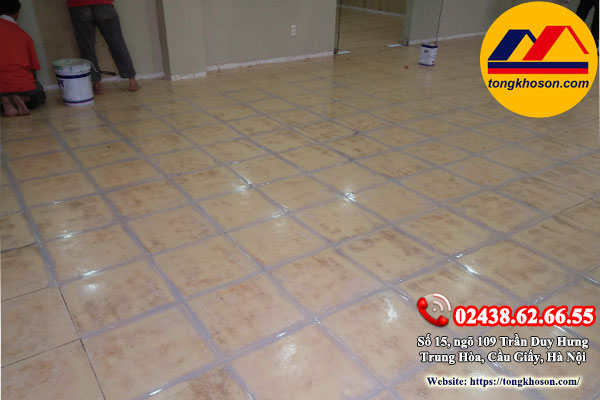 thi công sơn epoxy cho sàn gạch men thi công sơn epoxy cho sàn gạch men