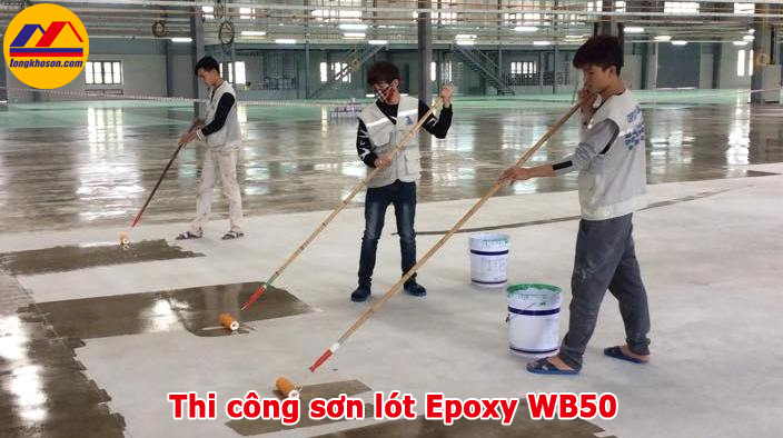 thi công sơn lót epoxy apt WB50